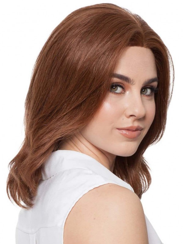 Schouderlange Gelaagde Full Lace Pruiken Van Mensenhaar