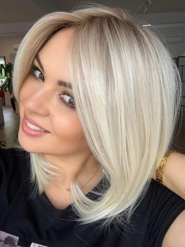 Korte Bob Rechte Menselijke Lace Front Pruiken