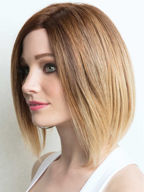Mode 10" Rechte 100% Handgebonden Remy Bob Pruiken Van Echt Haar