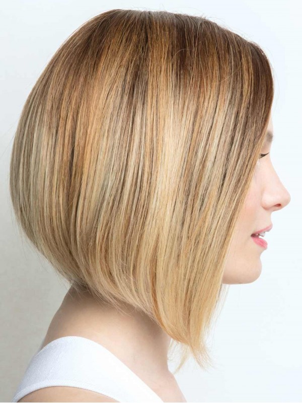 Mode 10" Rechte 100% Handgebonden Remy Bob Pruiken Van Echt Haar