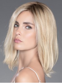 Natuurlijke 14" Bobs 100% Handgebonden Blonde Menselijk Haar Pruiken