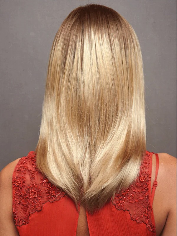 Lange Blonde 100% Menselijk Haar Met Pony's Voor Vrouwen