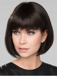 Charmante Bob 10" Capless Menselijk Haar Pruiken