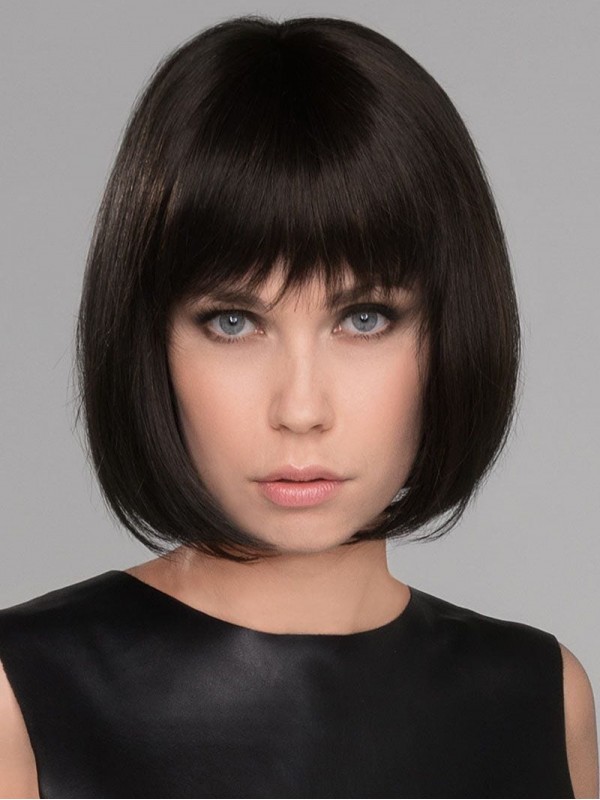 Charmante Bob 10" Capless Menselijk Haar Pruiken