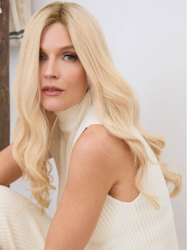 20" Lace Front Echt Menselijk Haar Pruiken Zonder Pony