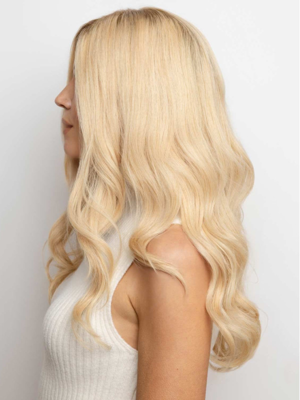 20" Lace Front Echt Menselijk Haar Pruiken Zonder Pony