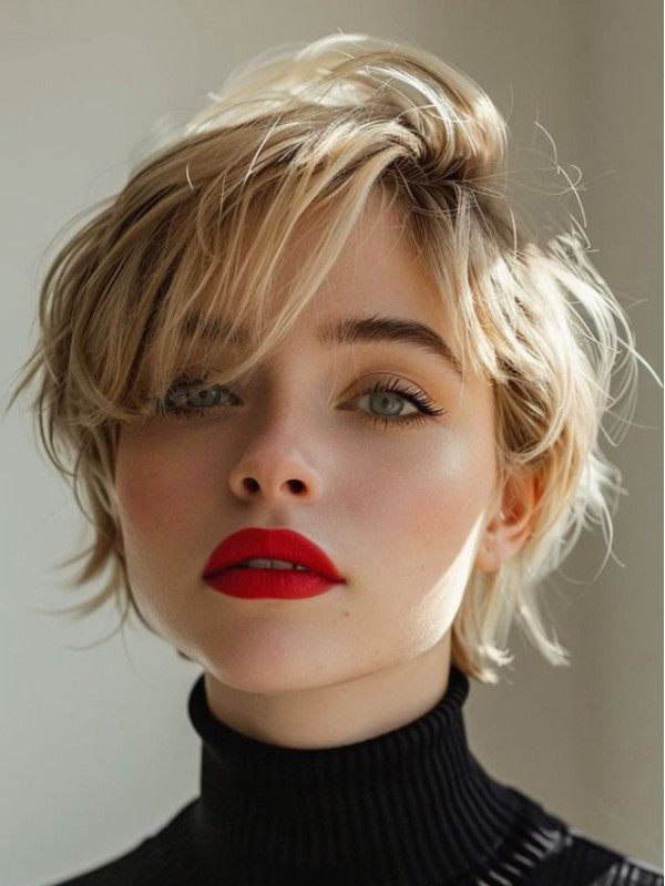 Korte Pruiken 6" Rechte Monofilament Blonde 100% Menselijk Haar Pruiken