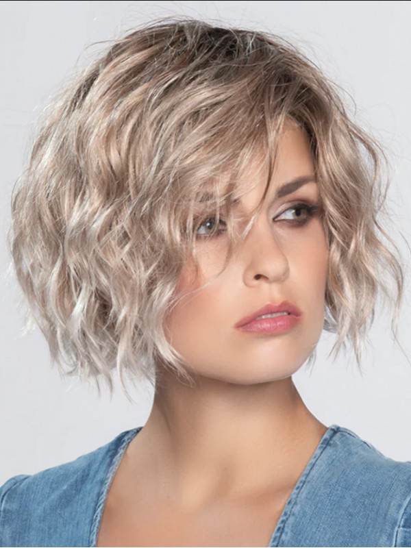 10" Golvende Synthetische Lace Front Pruik