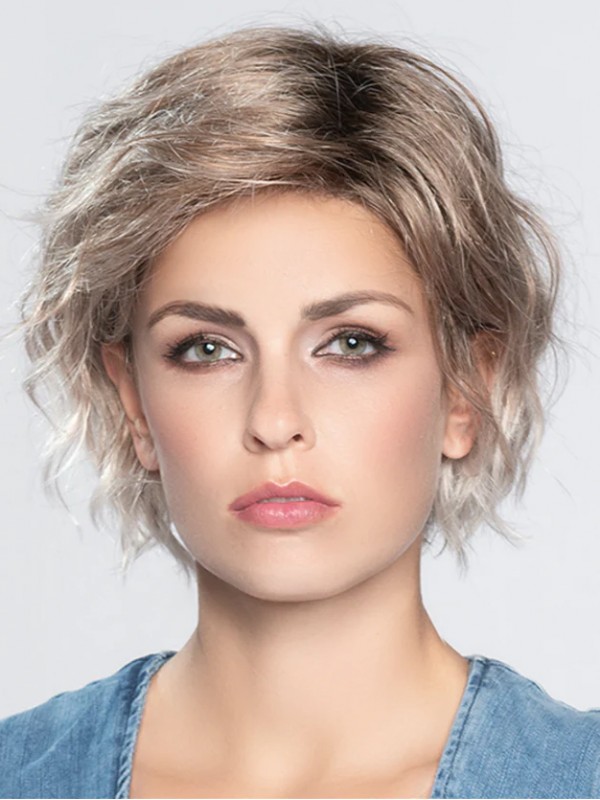 10" Golvende Synthetische Lace Front Pruik