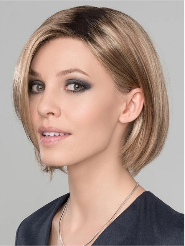 Beste Korte Bobs Ombre 10 " Synthetische Pruiken Met Kanten Voorkant