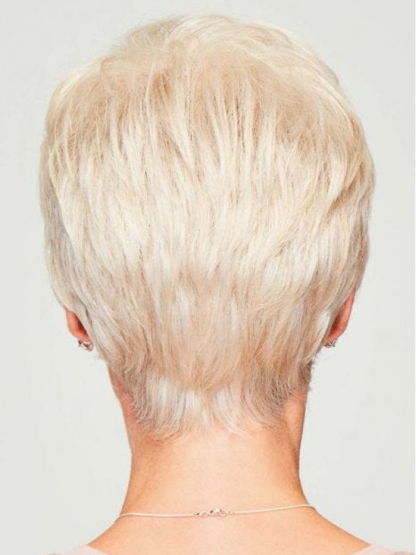 Flatterende Korte Capless Pixie Synthetische Pruiken