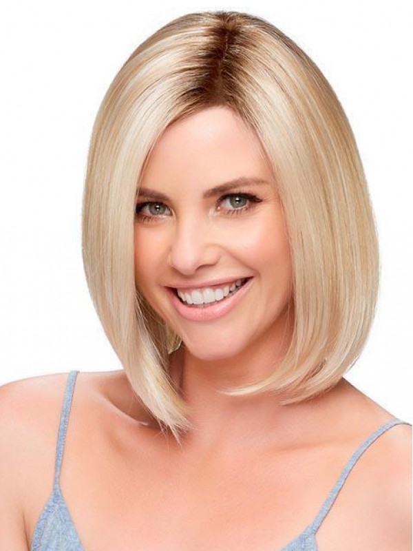 Mode Kinlengte Rechte Monofilament Synthetische Bob Pruiken