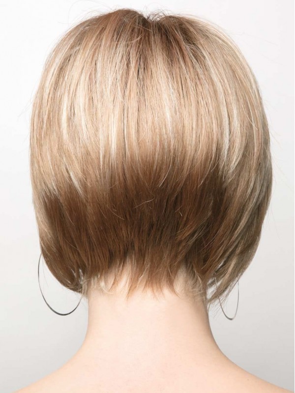Gladde Gelaagde 8" Bob Synthetische Pruiken