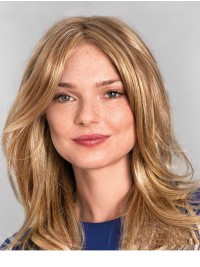 Gelaagde Pruiken Blonde Lange Rechte Kaploze Pruiken