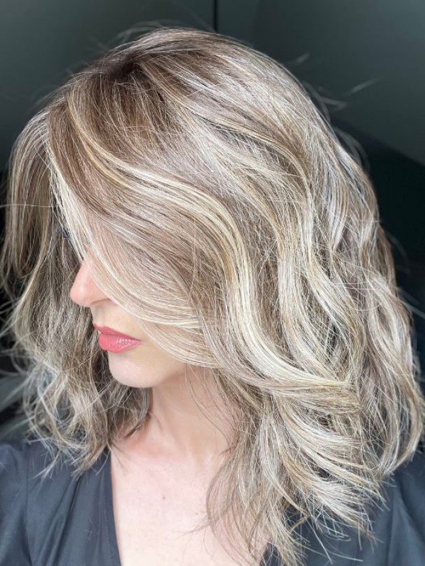 Lange Ombre 16" Met Pony Synthetische Capless Pruiken