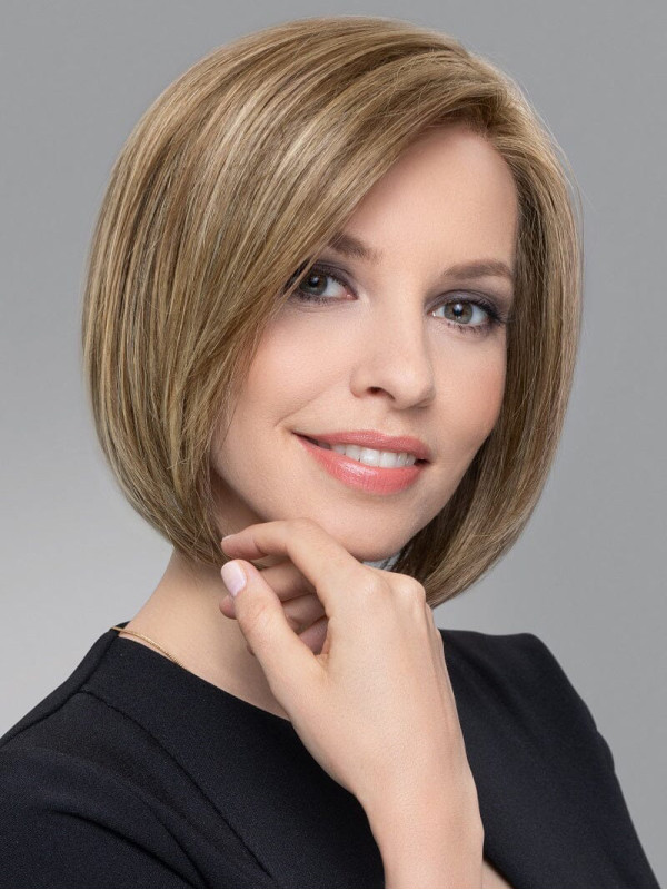 10" Trendy Blonde Kinlengte Bobs Rechte Synthetische Pruiken