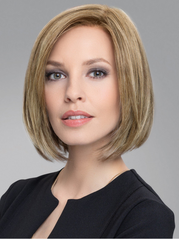10" Trendy Blonde Kinlengte Bobs Rechte Synthetische Pruiken
