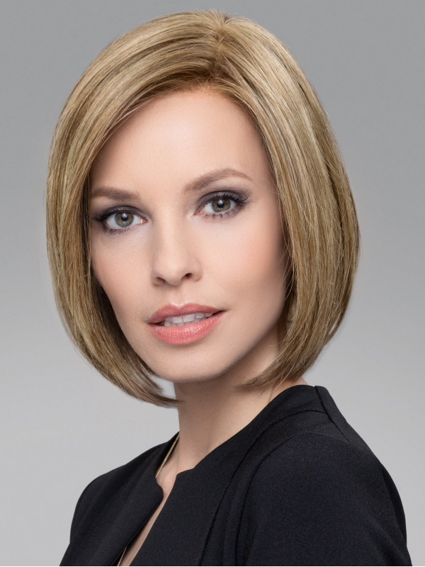 10" Trendy Blonde Kinlengte Bobs Rechte Synthetische Pruiken