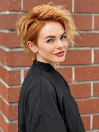6" Boycuts Synthetische Rechte Korte Trendy Kapsels Pruiken