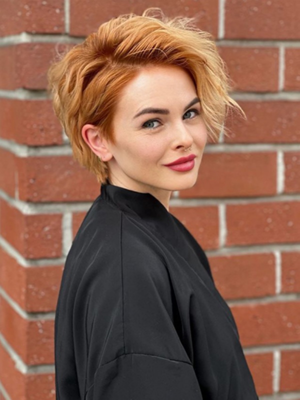 6" Boycuts Synthetische Rechte Korte Trendy Kapsels Pruiken
