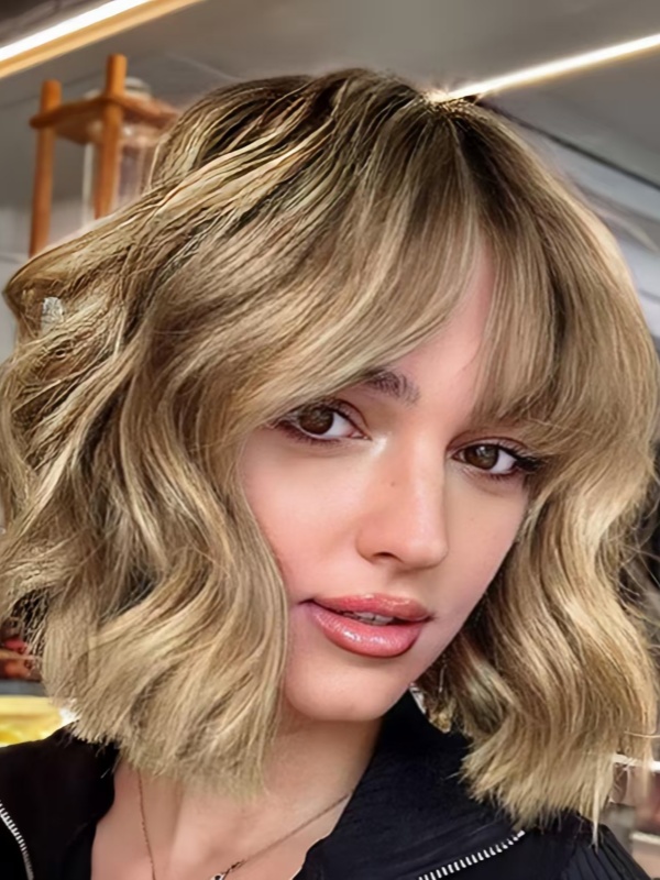 Golvende Ombre Bobs 12" Capless Synthetische Pruiken