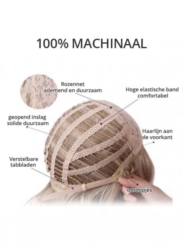 Stijlvolle Capless Bobs 8" Rechte Synthetische Pruiken