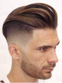 8 "x 10" Bruine Short Smooth Real Hair-Men-Toupet Mtoup201104
