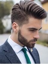 8 "x 10" Short Smooth Real Hair-Men-Toupet Mtoup201105