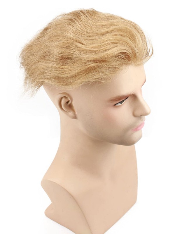 8 "x 10" donkere blonde kort, glad persoon haar tinge voor mannen mtoup201111111