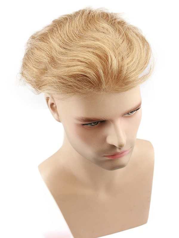 8 "x 10" donkere blonde kort, glad persoon haar tinge voor mannen mtoup201111111