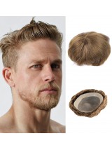 8 "x 10" Short Smooth Real Hair-Men-Toupet  Mtoup201127