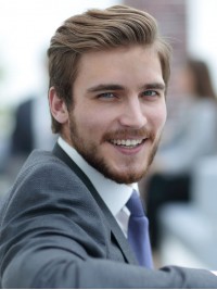 8 "x 10" Short Smooth Real Hair-Men-Toupet Mtoup201128