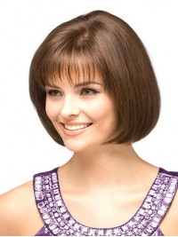 Klassieke Bob Full Lace-Pruiken Met Geweldige Kinlengte