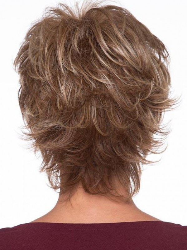 Flexibiliteit Capless golvende 8 "blonde menselijke haarpruiken