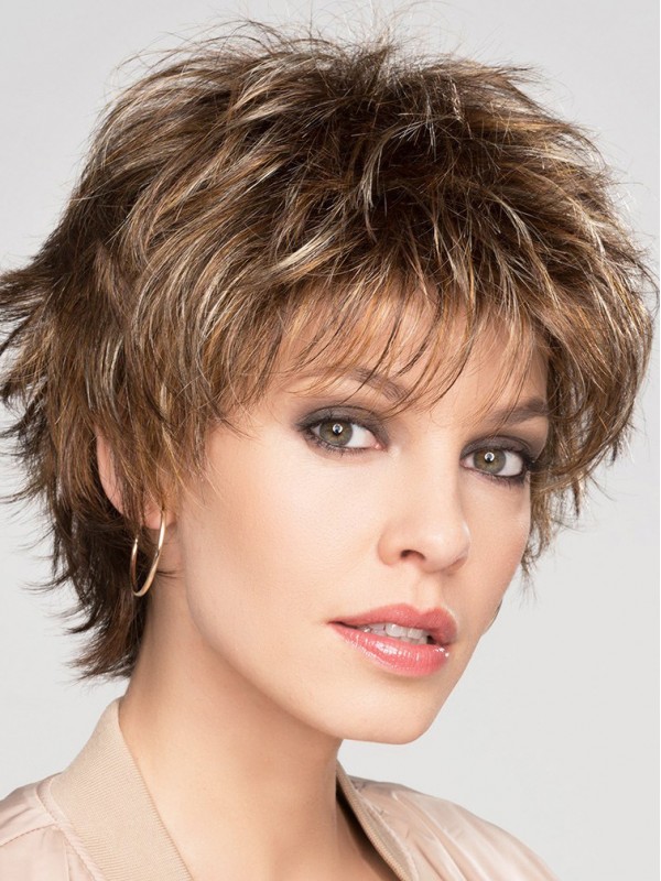 Blonde 8" Boycuts Stijlvolle Capless Synthetische Pruiken