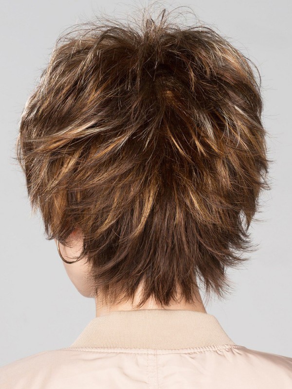 Blonde 8" Boycuts Stijlvolle Capless Synthetische Pruiken