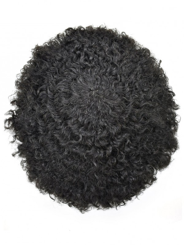 8 "X 10" Afro-B Lace Front Afro Mens Toupetje Afro-Amerikaanse Haarvervangingssysteem