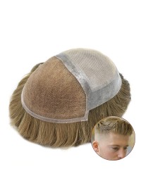 8 "X 10" Toupetje Voor Heren Haarsysteem Met Kant Voor Heren Ademende Herenpruiken Haarstukken Voor Heren