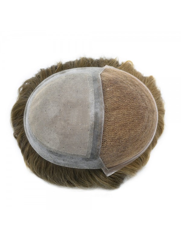 8 "X 10" Toupetje Voor Heren Haarsysteem Met Kant Voor Heren Ademende Herenpruiken Haarstukken Voor Heren