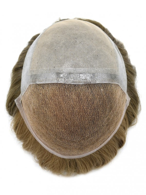 8 "X 10" Toupetje Voor Heren Haarsysteem Met Kant Voor Heren Ademende Herenpruiken Haarstukken Voor Heren