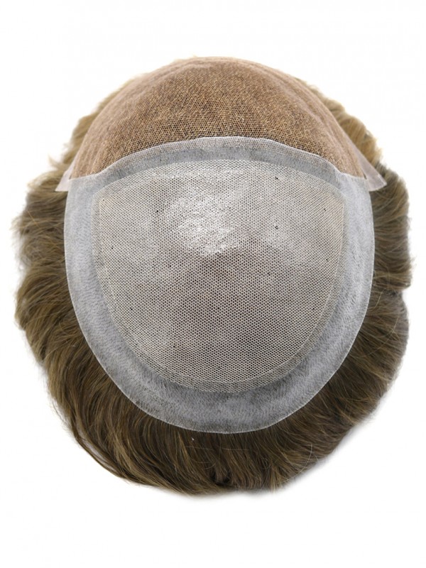 8 "X 10" Toupetje Voor Heren Haarsysteem Met Kant Voor Heren Ademende Herenpruiken Haarstukken Voor Heren