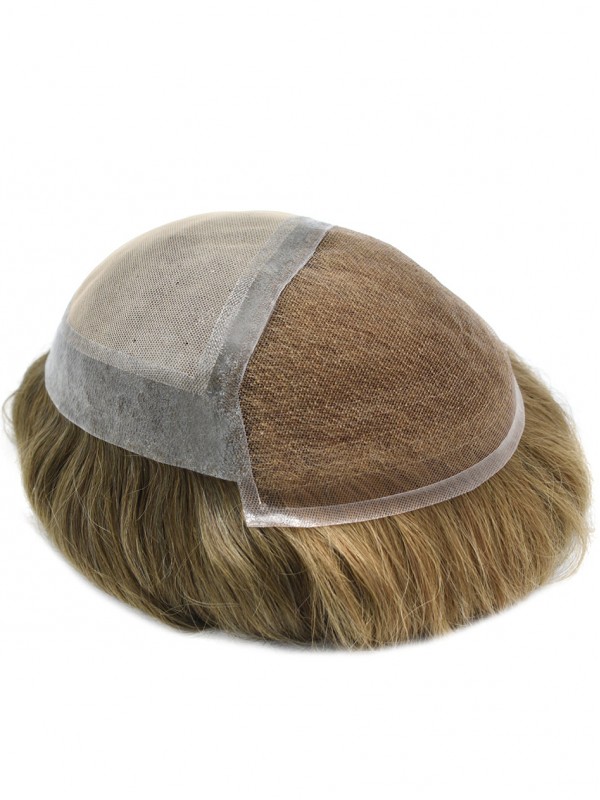 8 "X 10" Toupetje Voor Heren Haarsysteem Met Kant Voor Heren Ademende Herenpruiken Haarstukken Voor Heren