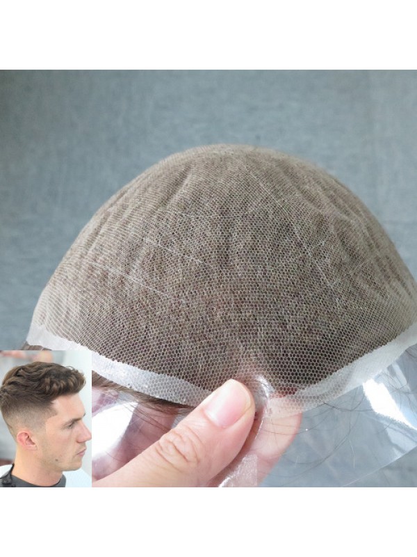 8 "X 10" Duits Net Met Pu En 1/4 Inch Gevouwen Net Voor Mensenhaarpruiken Voor Heren
