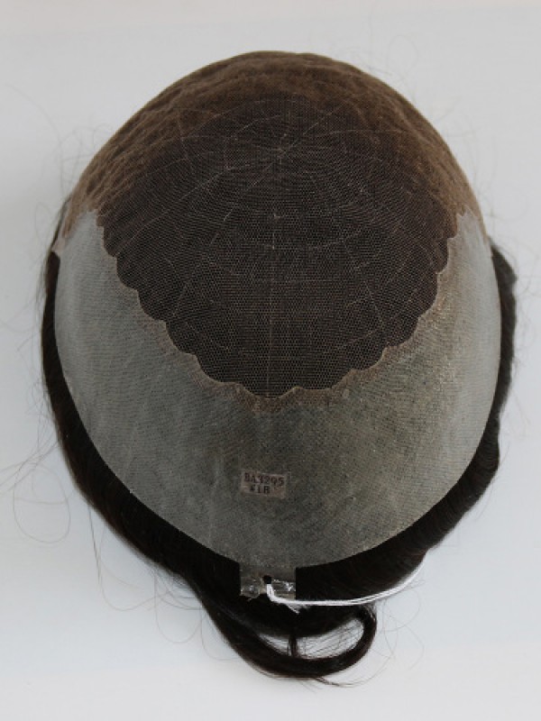 8 "X 10" French Lace Met Dunne Huid Haarsystemen Voor Dunner Wordend Haar