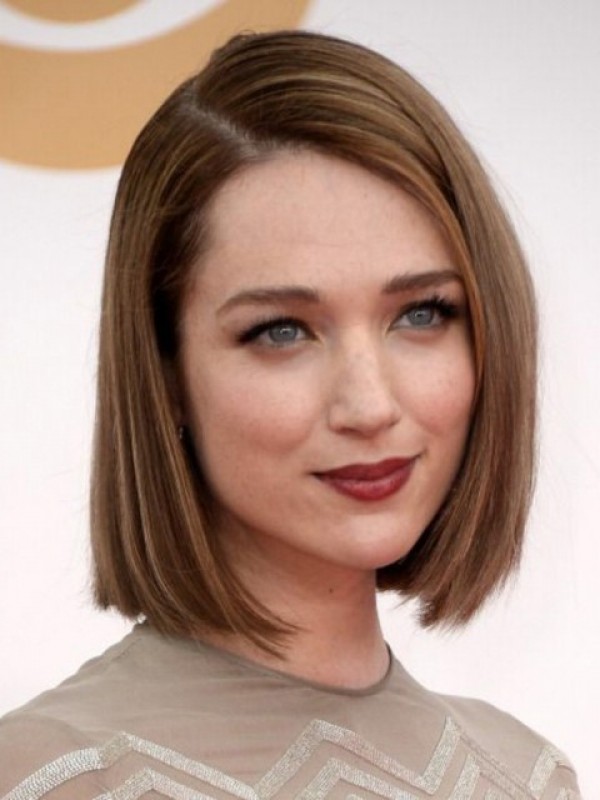 Remy-Pruiken Van Menselijk Haar In Bob-Stijl Met Pony Aan De Zijkant 10 Inch