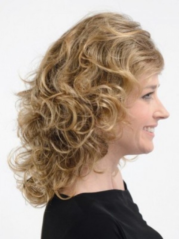 Blonde Pruiken Met Golvend Kapsel Zonder Kap 16 Inch