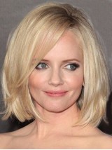 Bob-Stijl Blonde Rechte Kaploze Pruiken Van Echt Haar 12 Inch