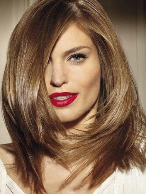 Rechte Blonde Capless Remy-Pruik Van Echt Haar Met Pony Aan De Zijkant