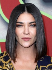 Jessica Szohr Middenscheiding Rechte Lace Front Menselijke Pruiken 12 Inches