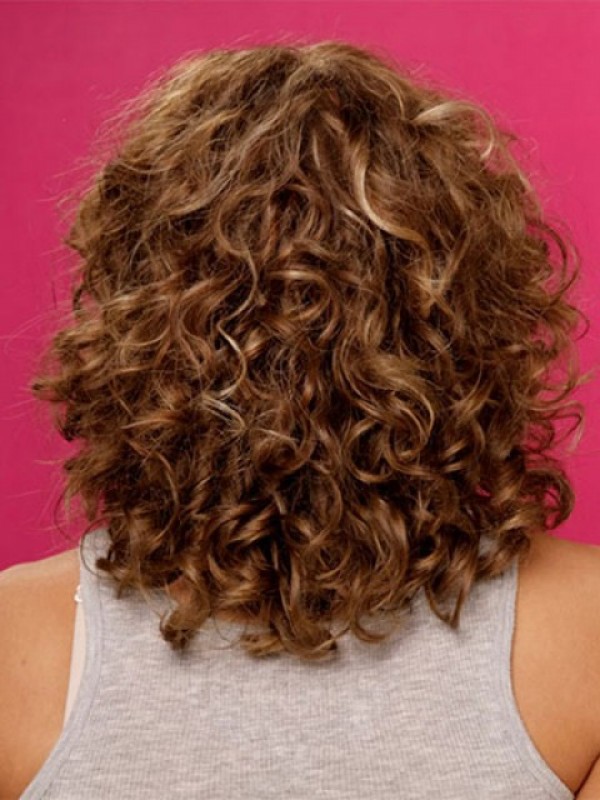 Bruine Pruiken Van Menselijk Haar Zonder Kap Zonder Kap, 16 Inch